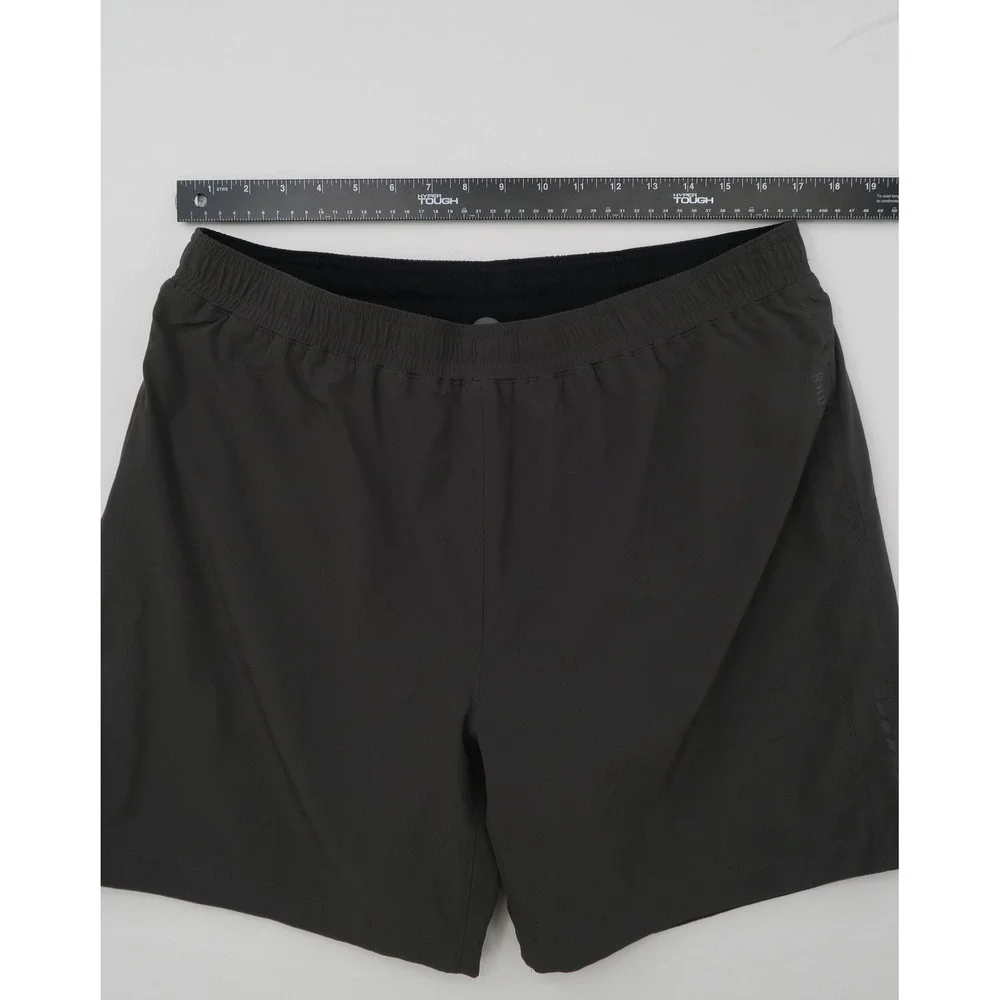Rhone Mens Athletic‎ Training Shorts XL Dark Gray Charcoal Gym Workout Running